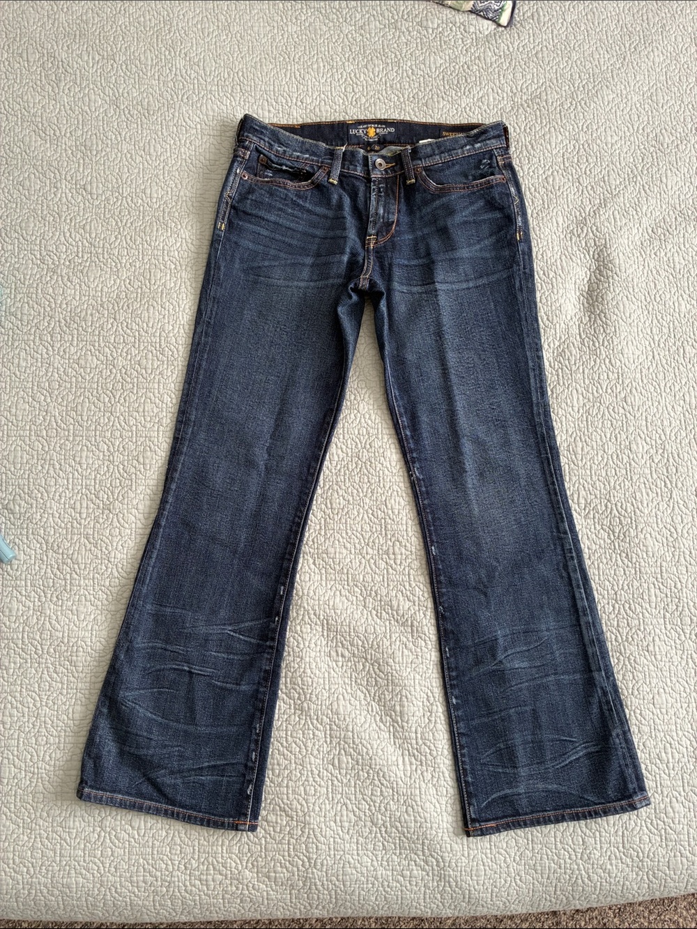 Lucky Brand Women’s Dark Wash Boot Cut Blue Jeans Denim Pants 6/28 Sweet ‘N Low